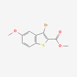 molecular formula C11H9BrO3S B1659010 Benzo[b]thiophene-2-carboxylic acid, 3-bromo-5-methoxy-, methyl ester CAS No. 62913-21-7