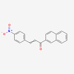 molecular formula C19H13NO3 B1659011 1-Naphthalen-2-yl-3-(4-nitrophenyl)prop-2-en-1-one CAS No. 62918-37-0