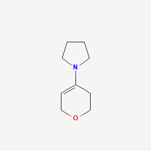 molecular formula C9H15NO B1659015 1-(3,6-dihydro-2H-pyran-4-yl)pyrrolidine CAS No. 62936-76-9