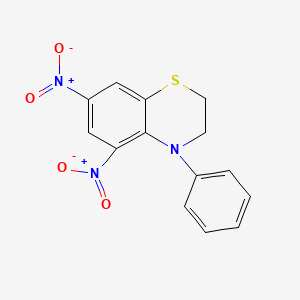 2H-1,4-Benzothiazine, 3,4-dihydro-5,7-dinitro-4-phenyl-