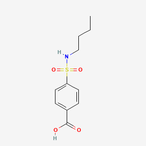 molecular formula C11H15NO4S B1659034 4-(Butylsulfamoyl)benzoic acid CAS No. 6306-16-7