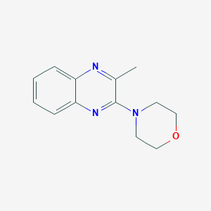 molecular formula C13H15N3O B1659039 2-Methyl-3-(morpholin-4-yl)quinoxaline CAS No. 6307-63-7