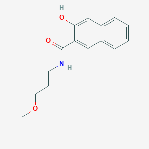 molecular formula C16H19NO3 B1659040 N-(3-Ethoxypropyl)-3-hydroxynaphthalene-2-carboxamide CAS No. 63074-59-9