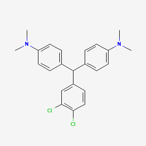 molecular formula C23H24Cl2N2 B1659043 4,4'-((3,4-Dichlorophenyl)methylene)bis(N,N-dimethylaniline) CAS No. 6310-47-0