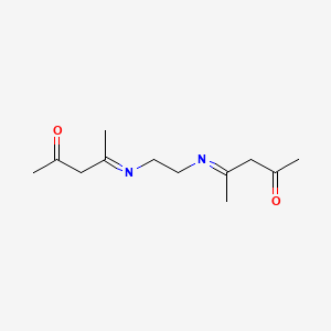 molecular formula C12H20N2O2 B1659044 4-[2-(4-Oxopentan-2-ylideneamino)ethylimino]pentan-2-one CAS No. 6310-76-5