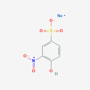 molecular formula C6H4NNaO6S B1659045 Sodium 4-hydroxy-3-nitrobenzenesulfonate CAS No. 6313-34-4