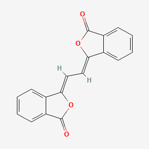 molecular formula C18H10O4 B1659052 (3Z)-3-[(2Z)-2-(3-oxo-2-benzofuran-1-ylidene)ethylidene]-2-benzofuran-1-one CAS No. 63187-50-8