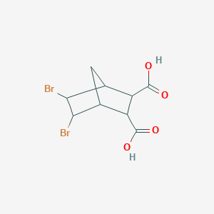 molecular formula C9H10Br2O4 B1659053 5,6-Dibromobicyclo[2.2.1]heptane-2,3-dicarboxylic acid CAS No. 6319-07-9