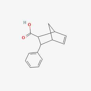 molecular formula C14H14O2 B1659055 3-Phenylbicyclo[2.2.1]hept-5-ene-2-carboxylic acid CAS No. 6319-19-3