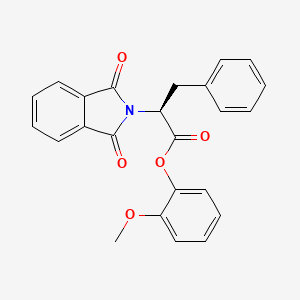 molecular formula C24H19NO5 B1659056 2-methoxyphenyl (2S)-2-(1,3-dioxo-2,3-dihydro-1H-isoindol-2-yl)-3-phenylpropanoate CAS No. 63203-50-9