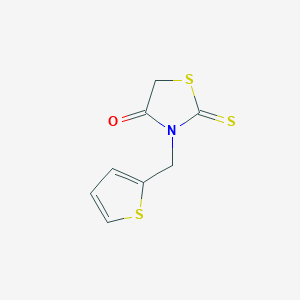 molecular formula C8H7NOS3 B1659058 2-Sulfanylidene-3-(thiophen-2-ylmethyl)-1,3-thiazolidin-4-one CAS No. 6322-62-9