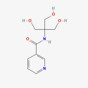 molecular formula C10H14N2O4 B1659061 n-[1,3-Dihydroxy-2-(hydroxymethyl)propan-2-yl]pyridine-3-carboxamide CAS No. 6323-83-7