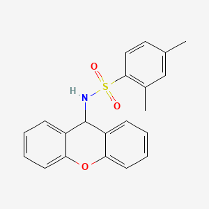 molecular formula C21H19NO3S B1659066 2,4-Dimethyl-n-(9h-xanthen-9-yl)benzenesulfonamide CAS No. 6325-82-2