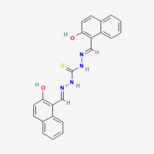 molecular formula C23H18N4O2S B1659068 N'',N'''-bis[(E)-(2-hydroxynaphthalen-1-yl)methylidene]thiocarbonohydrazide CAS No. 6327-33-9
