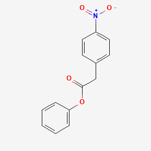 molecular formula C14H11NO4 B1659078 Phenyl (p-nitrophenyl)acetate CAS No. 6335-82-6