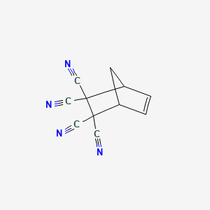 molecular formula C11H6N4 B1659088 Bicyclo[2.2.1]hept-5-ene-2,2,3,3-tetracarbonitrile CAS No. 6343-21-1