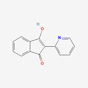 molecular formula C14H9NO2 B1659116 2-(1,2-Dihydropyridine-2-ylidene)-1,3-indandione CAS No. 63542-24-5