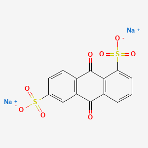 molecular formula C14H6Na2O8S2 B1659122 1,6-Anthracenedisulfonic acid, 9,10-dihydro-9,10-dioxo-, disodium salt CAS No. 63605-22-1