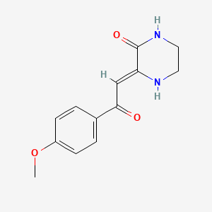 3-(2-(4-Methoxyphenyl)-2-oxoethylidene)piperazinone