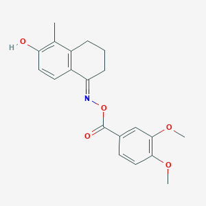 [(5-methyl-6-oxo-3,4-dihydro-2H-naphthalen-1-yl)amino] 3,4-dimethoxybenzoate