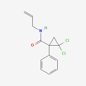 2,2-Dichloro-1-phenyl-N-(prop-2-en-1-yl)cyclopropane-1-carboxamide