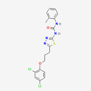 1-[5-[3-(2,4-Dichlorophenoxy)propyl]-1,3,4-thiadiazol-2-yl]-3-(2-methylphenyl)urea