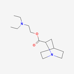 2-Quinuclidinecarboxylic acid, 2-(diethylamino)ethyl ester