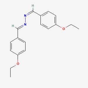 molecular formula C18H20N2O2 B1659160 (E)-1-(4-Ethoxyphenyl)-N-[(Z)-(4-ethoxyphenyl)methylideneamino]methanimine CAS No. 63740-01-2