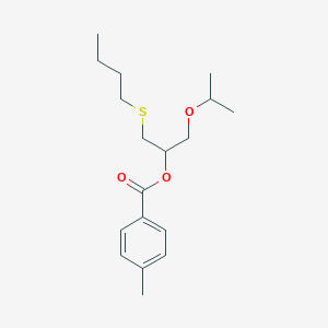 (1-Butylsulfanyl-3-propan-2-yloxypropan-2-yl) 4-methylbenzoate