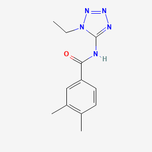 molecular formula C12H15N5O B1659185 N-(1-Ethyl-1H-tetrazol-5-yl)-3,4-dimethylbenzamide CAS No. 638146-67-5