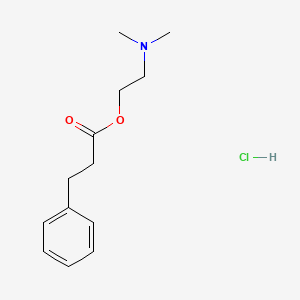 Propionic acid, 3-phenyl-, 2-dimethylaminoethyl ester, hydrochloride