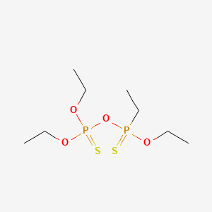 molecular formula C8H20O4P2S2 B1659190 Diethoxyphosphinothioyloxy-ethoxy-ethyl-thioxo-phosphorane CAS No. 63815-52-1