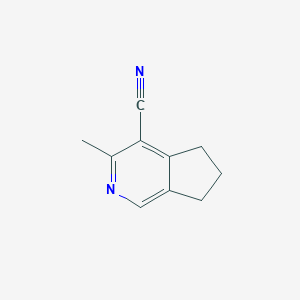 molecular formula C10H10N2 B1659192 3-methyl-6,7-dihydro-5H-cyclopenta[c]pyridine-4-carbonitrile CAS No. 63820-79-1