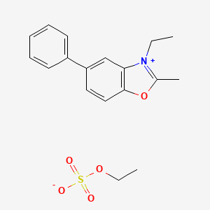 Benzoxazolium, 3-ethyl-2-methyl-5-phenyl-, ethyl sulfate