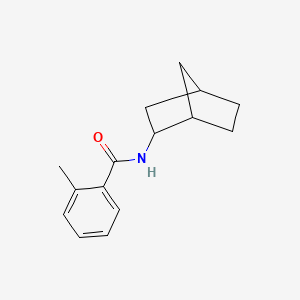 molecular formula C15H19NO B1659204 N-(2-Bicyclo[2.2.1]heptanyl)-2-methylbenzamide CAS No. 6388-25-6