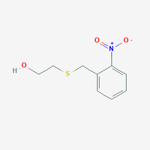 molecular formula C9H11NO3S B1659208 2-{[(2-Nitrophenyl)methyl]sulfanyl}ethan-1-ol CAS No. 638994-72-6