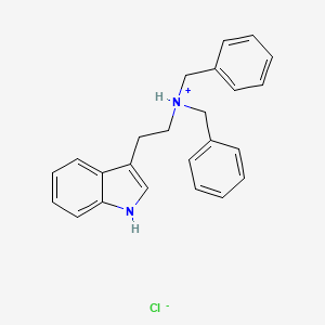 molecular formula C24H25ClN2 B1659215 N,N-Dibenzyltryptamine hydrochloride CAS No. 63938-56-7