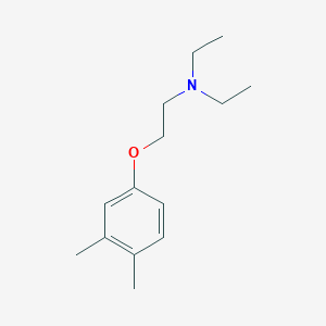 molecular formula C14H23NO B1659218 2-(3,4-Dimethylphenoxy)-N,N-diethylethan-1-amine CAS No. 63955-87-3