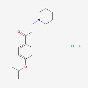 Propiophenone, 4'-isopropoxy-3-piperidino-, hydrochloride