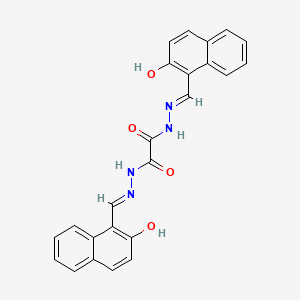molecular formula C24H18N4O4 B1659222 Oxalic acid, bis[[(2-hydroxy-1-naphthyl)methylene]hydrazide] CAS No. 63968-59-2