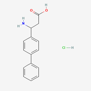 3-Amino-3-(4-phenylphenyl)propanoic acid;hydrochloride