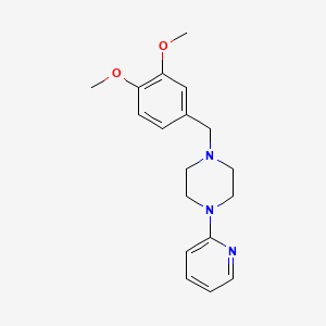 1-(3,4-Dimethoxybenzyl)-4-(2-pyridyl)piperazine
