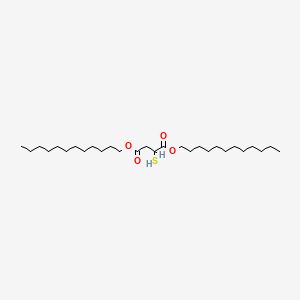 molecular formula C28H54O4S B1659227 Dilauryl thiomalate CAS No. 63979-81-7