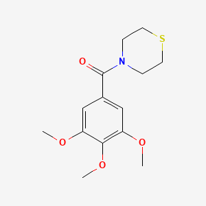 molecular formula C14H19NO4S B1659242 Morpholine, 4-(3,4,5-trimethoxybenzoyl)-thio- CAS No. 64038-98-8