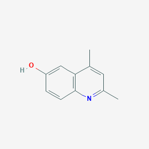 molecular formula C11H11NO B1659253 2,4-二甲基喹啉-6-醇 CAS No. 64165-34-0