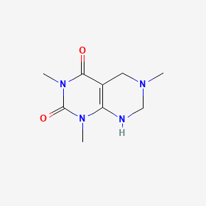 molecular formula C9H14N4O2 B1659254 Pyrimido(4,5-d)pyrimidine-2,4(1H,3H)-dione, 5,6,7,8-tetrahydro-1,3,6-trimethyl- CAS No. 64179-76-6