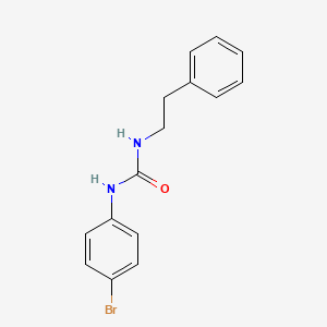 molecular formula C15H15BrN2O B1659257 Urea, N-(4-bromophenyl)-N'-(2-phenylethyl)- CAS No. 64202-91-1