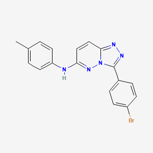 3-(4-bromophenyl)-N-(4-methylphenyl)-[1,2,4]triazolo[4,3-b]pyridazin-6-amine
