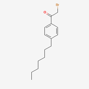 molecular formula C15H21BrO B1659269 2-Bromo-1-(4-heptylphenyl)ethan-1-one CAS No. 64328-70-7