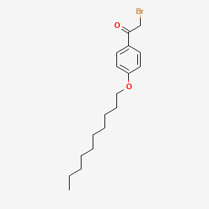 molecular formula C18H27BrO2 B1659270 2-Bromo-1-[4-(decyloxy)phenyl]ethan-1-one CAS No. 64328-75-2